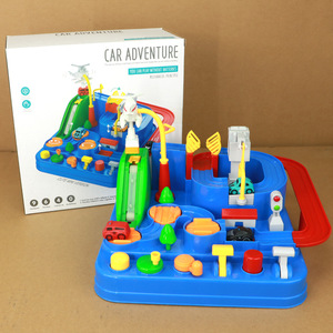 <b>Small</b> <b>Car</b> Adventure Train Track ABS Plastic 1:30 Scale Kids' Railway Slot <b>Car</b> Toys for Boys and Girls - Product Image 3