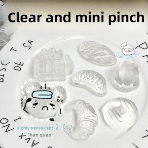 Mini porte-clés anti-stress en caoutchouc thermoplastique souple en forme de patte, transparent et ultra-clair, super stylé, jouet ludique - Product Image 6