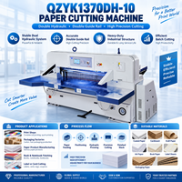 QZYK1370DH-10 8Mpa Maximale Schnittgröße 137cm Effiziente und Langlebige Doppelhydraulische Doppelschienen-Papierschneidemaschine