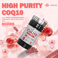 Coenzyme Q10, levure de riz rouge et niacine en mélange, source de vitalité pure pour adultes matures, vente en gros, marque privée OEM, 60 gélules