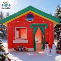 Grotte gonflable du Père Noël, maison gonflable de Noël, tente gonflable de Noël pour les fêtes