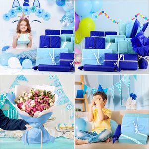 NACHLYNN 54 Sheets Blue Recyclable Tissue <strong>Paper</strong> 70gsm Bulk Gift <strong>Wrapping</strong> for DIY Crafts <strong>Easter</strong> Birthday Party Decorations - Product Image 6