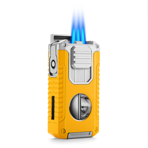 Cigarloong - Encendedor <span class=keywords><strong>de</strong></span> Cigarros Multifuncional 5 en 1, Resistente al Viento, <span class=keywords><strong>de</strong></span> Aleación <span class=keywords><strong>de</strong></span> Zinc, <span class=keywords><strong>con</strong></span> Cortador <span class=keywords><strong>de</strong></span> Cigarros, Soporte para Taladro y Aguja - Product Image 1