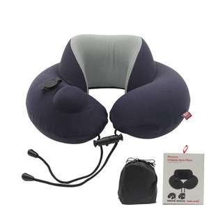 Almohada inflable portátil en forma de U de M Factory Directly, cómoda almohada de viaje portátil y extraíble. - Product Image 3