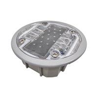 LS-09A Solarbetriebener Straßenmarkierer IP68 Wasserdicht 30T Druckbeständig 6LED Verkehrssicherheitsmarkierungsleuchte mit bis zu 500m Sichtbarkeit