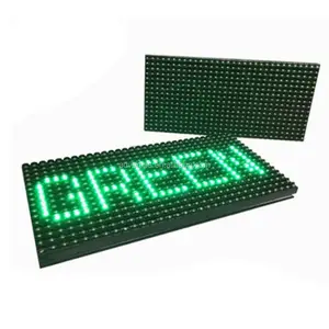 Texto led p10, cor única, para uso externo, verde, módulo de corrida, p10 smd, display led/tela led