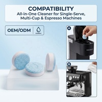 Tablettes détartrantes spécialisées de haute qualité pour machine à café, nettoyant pour machine à café, détartrant pour le nettoyage et l'élimination des taches