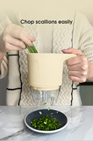 Vente en gros hachoir portable USB/multifonctionnel/logo personnalisé/lame en acier inoxydable/machines de cuisine robot culinaire