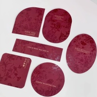 Tarjeta de papel en forma de arco personalizada de lujo 600g 3D con logotipo en relieve Tarjeta de papel de felicitación de algodón Tarjeta de visita de lujo