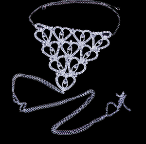 Ensemble de luxe pour femmes, Bikini, ensemble de soutien-gorge et <span class=keywords><strong>string</strong></span>, chaîne en strass scintillant, Sexy, <span class=keywords><strong>bijoux</strong></span>, #0069 - Product Image 4