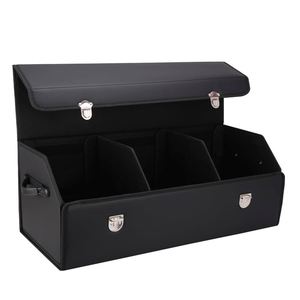 Organizador de Maletero de Coche Personalizado con Logotipo, de Cuero PU, con Múltiples Bolsillos, Color Personalizado, Gran Capacidad, Plegable - Product Image 1
