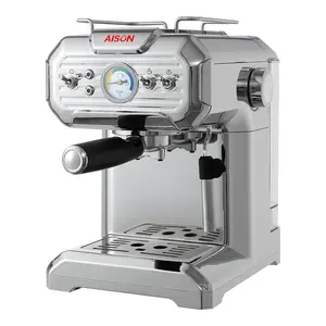 घरेलू उपयोग के लिए उच्च गुणवत्ता वाली अर्ध स्वचालित एस्प्रेसो कॉफी मशीन कॉफी मेकर