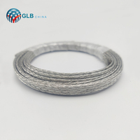 Kabel logam kepang kawat tembaga timah 2mm2 14AWG kualitas tinggi lengan pelindung kabel listrik untuk kendaraan energi baru