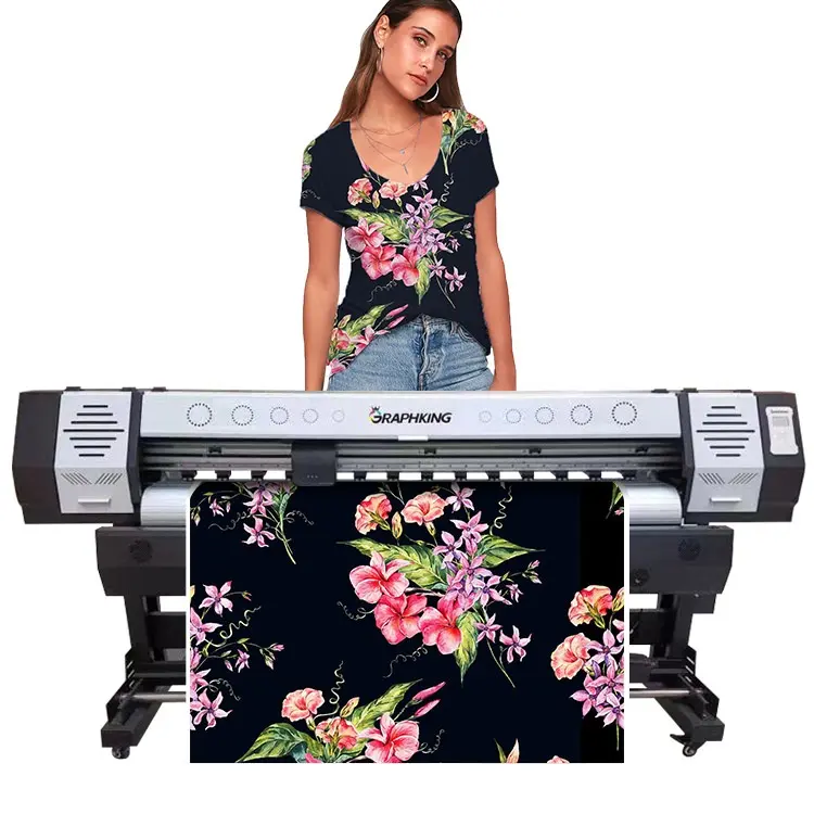 Graphking 1.8m sublimation printer for cloth Textile/Scarf large format Sublimation paper fabric factory printing machichine