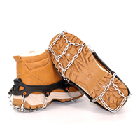 Crampons antidérapants pour chaussures et bottes, chaînes de traction pour hommes et femmes, idéaux pour le déneigement, la randonnée et la marche en extérieur