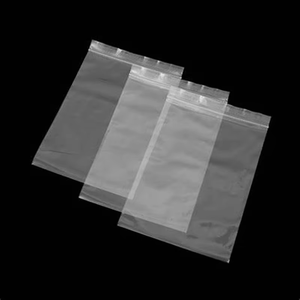 <span class=keywords><strong>Bolsas</strong></span> de PE autosellantes de plástico transparente respetuosas con el medio ambiente, cierre de cremallera reutilizable, sellado hermético, bolsa de plástico pequeña - Product Image 1