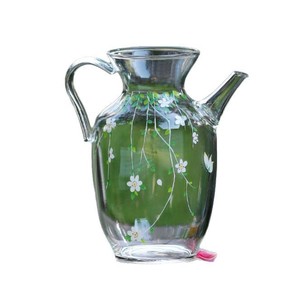 High Borosilicate Glass Teapot 300ml Flower Pattern Heat Resistant For Kung Fu <b>Tea</b> <b>Set</b> - Product Image 5