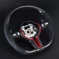 Volant à fond plat en fibre de carbone pour BMW F30 F10 F15 F16 F20 F25 X5 X6 M3 M5