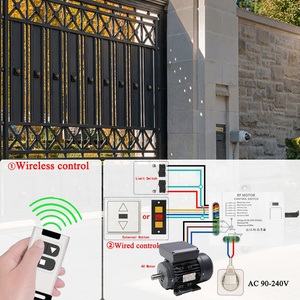 RF 433MHz AC 110V 220V 2CH Không Dây Rèm Điều Khiển Từ Xa Chuyển Đổi Cho Cổng Nhà Để Xe Mái Hiên Động Cơ Rèm Và Hỗ Trợ Của Nhãn Hiệu Chuyển Đổi - Product Image 3