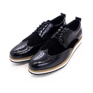New Arrival British Style Men Casual Shoes Flat White Outsole Lace up <strong>Patent</strong> Oxford Shoes Trendy Sneaker for Men - Product Image 2