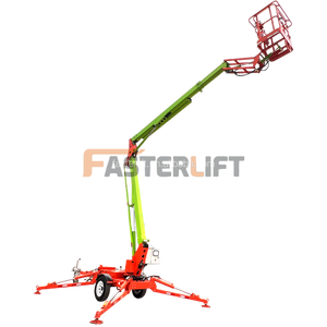 Elevador portátil Manlift de remolque remolcable telescópico de 20m a precio de fábrica Fasterlift con capacidad de carga de 300kg nuevo elevador recogedor de cerezas - Product Image 5