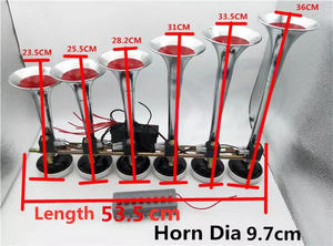 Profesional 12V/24V Free Air Melody Six <span class=keywords><strong>Trompeta</strong></span> Bocina <span class=keywords><strong>de</strong></span> coche con caja <span class=keywords><strong>de</strong></span> interruptor <span class=keywords><strong>de</strong></span> 8 Botones Ajuste utilizado en coche Camión Autobús Barco Bocina <span class=keywords><strong>de</strong></span> aire - Product Image 6