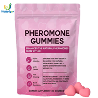 Complément alimentaire aux phéromones sous forme de gommes, améliore l'attraction naturelle des phéromones, passion, confiance, usage adulte, 60 gommes entièrement naturelles