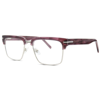Monturas de anteojos ópticos híbridos de metal de acetato para hombre clásico vintage Gafas de estilo de negocios para hombre