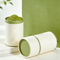 Emballage en tube de papier alimentaire personnalisé, hermétique, doublé d'aluminium, boîte en kraft pour matcha, café, thé en poudre, vente en gros, usine OEM directe