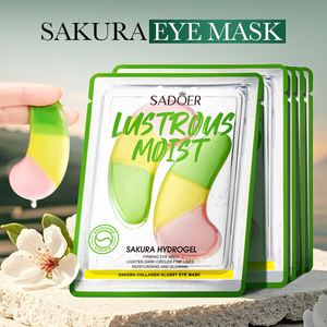Le nouveau masque pour les yeux à la fleur de cerisier SADOER en marque propre éclaircit, hydrate et atténue les cernes. - Product Image 2
