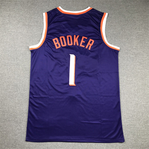 Camiseta de Hombre 2026 Cosida de Devin <span class=keywords><strong>Booker</strong></span> # 1 camiseta de baloncesto Steve Nash Charles Barkley Retro Casual Top - Product Image 2