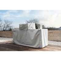 Armoire de cuisine extérieure moderne ignifuge murale en acier inoxydable 304 avec porte coulissante pour petite station de cuisine de patio - En promotion