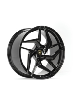 Nouvelles jantes en aluminium forgé GY Custom 6061-T6, noir brillant, directionnelles, 5 branches torsadées, Urus Huracan Aventador
