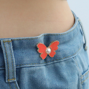 Botón de cintura en forma de mariposa, desmontable, sin clavos, sin costuras, para ajustar la cintura de jeans que necesitan ajuste. - Product Image 2