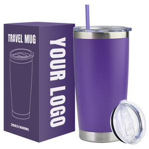 Gobelet à vin isotherme en acier inoxydable de 20 oz avec logo personnalisé - Chaud/Froid, Isolation thermique 12-24h, Anti-fuite, Sans BPA, Vente en gros - Product Image 1