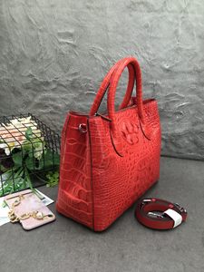 Sac fourre-tout de luxe en cuir de crocodile, sac fourre-tout de créateur en véritable cuir de crocodile, sac bandoulière en véritable cuir de crocodile, sac fourre-tout polyvalent en cuir de crocodile - Product Image 6