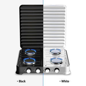 Chất Lượng Cao 4 <span class=keywords><strong>Burner</strong></span> Thương Mại Nhà Bếp Bếp <span class=keywords><strong>Gas</strong></span> Nhiệm Vụ Nặng Nề Bảng Top <span class=keywords><strong>Hob</strong></span> Với Nắp Cho Ngoài Trời Khách Sạn Sử Dụng Di Động Bốn Bếp - Product Image 3