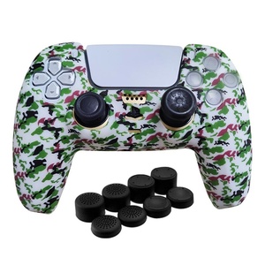 Funda protectora antideslizante de silicona suave con estampado de transferencia de agua, controlador de Gamepad, funda de piel, funda de Joystick para <span class=keywords><strong>PS5</strong></span> - Product Image 4