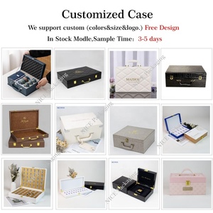 Custom <strong>Luxury</strong> Leather Suitcase <strong>Gift</strong> Trunk Leather Empty Coffee Mug Boxes Arabic Tea Set Wooden Wine <strong>Gift</strong> Packaging <strong>Box</strong> - Product Image 5
