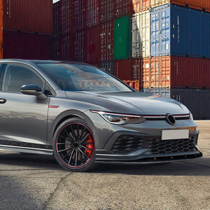 Amp-Z Front Bumper <b>Lip</b> <b>Splitter</b> For Volkswagen Golf Mk8 Gti Cs R 2020-24 Carbon Fiber Texture Matte Finish - Product Image 1