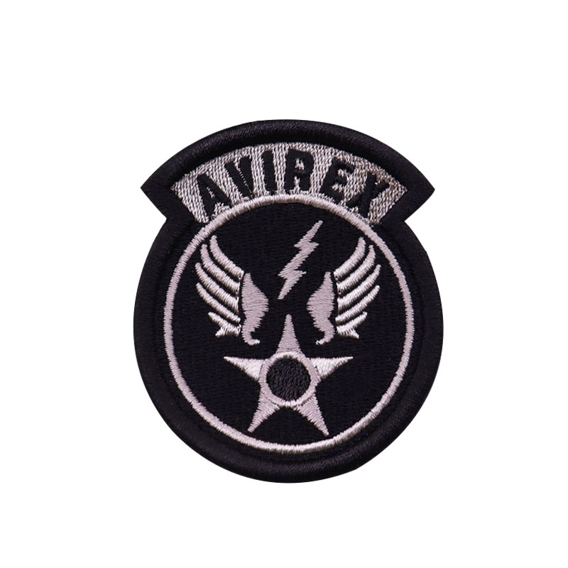 Нашивки на булавке, булавка, пилот, черные аниме иконы, одежда, афганские шапки с пятиконечной звездой, вышитые нашивки