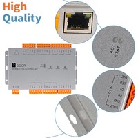 Controlador de Acceso Integrado en Web con TCP/IP de 2 Puertas, con Software de Gestión, Interfaz Wiegand 26/34, OEM/ODM