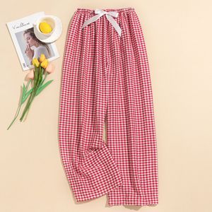 Pantalones de Pijama Ligeros a Cuadros para Parejas, Pantalones de Salón de Invierno Tejidos con Cintura Elástica para Hombre y <span class=keywords><strong>Mujer</strong></span>, ODM - Product Image 2