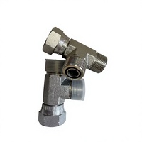 Adaptateur de tube droit hydraulique de haute précision à tolérance personnalisée, en acier au carbone et en acier inoxydable