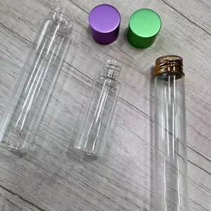 Trung Quốc Glass ống nhà sản xuất bán buôn hoa cuộn bao bì Borosilicate Glass xi lanh ống với con nắp bằng chứng