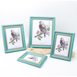 Wholesale 4x6 5x7 6x8 8x10 Inches European Retro Green Golden Wall Hanging <strong>Other</strong> Photo Resin Photo <strong>Frame</strong> Resin <strong>Frame</strong> - Product Image 4
