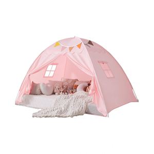Castillo de Princesa Rosa, Tienda de Juegos Interior para Niños con Luces de Estrellas y Juguete Suave - Unisex - Product Image 1