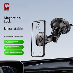 Support de téléphone pour moto Kewig IP66 étanche en alliage d'aluminium CNC, anti-vibration, rotation à 720°, support magnétique <span class=keywords><strong>Quad</strong></span> Lock - Product Image 1