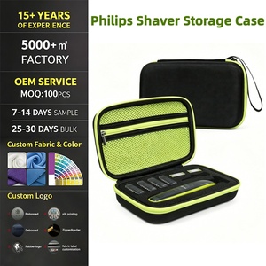 Étui de transport portable en EVA imperméable personnalisé pour <span class=keywords><strong>rasoir</strong></span>, sac rigide pour <span class=keywords><strong>rasoir</strong></span> <span class=keywords><strong>Philips</strong></span> OneBlade avec fermeture éclair - Product Image 1