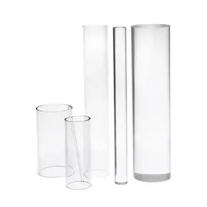 High Quality Customized Pipe Size Clear Transparent PC Polycarbonate Round Tube Pipe